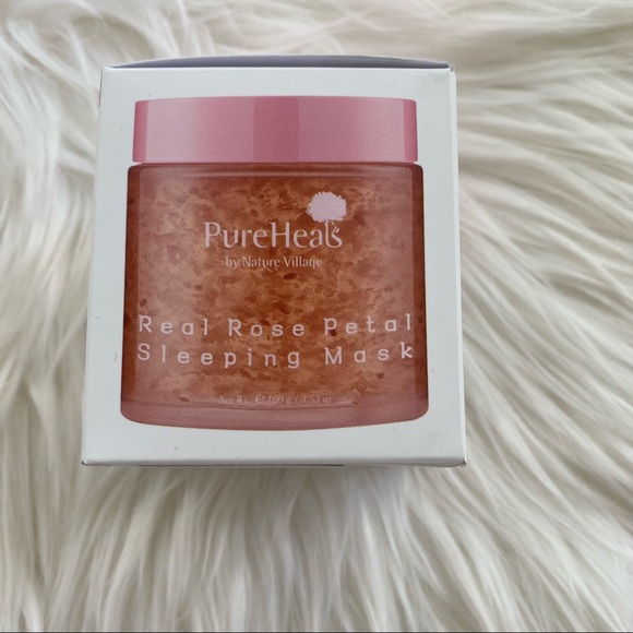 PureHeals by Nature Village Real Rose Petal Sleeping Mask 3.53oz - Picture 4 of 6
